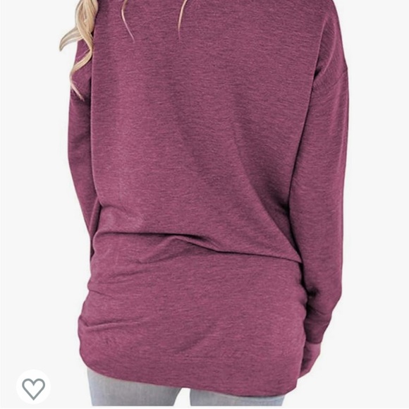 onlypuff Women's Pocket Shirt Size Large Graphic Tunic Top Sweatshirt - Picture 4 of 7